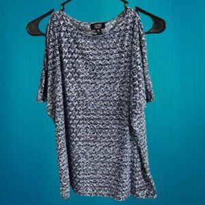 Jones New York Open Shoulder Blouse Women's Size Small